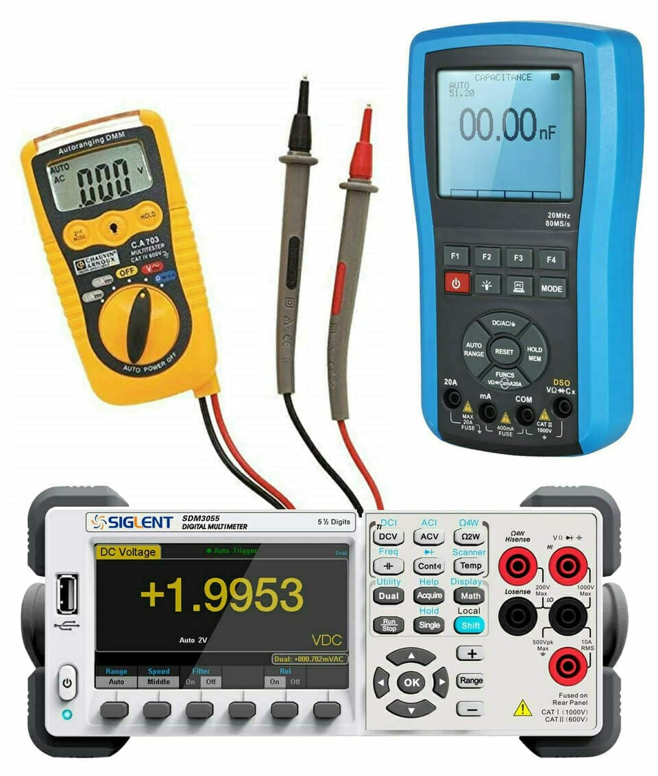 Multimètre Numérique Portable,AoKoZo Testeur Electrique Professionnel,6000  Compte,TRMS
